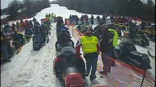 Ski Sawmill Snowmobile Hill Climb Justins Run [upl. by Suivatna]