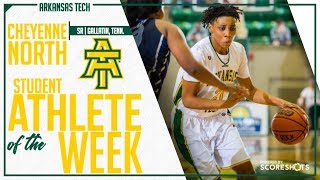 Arkansas Tech Student Athlete of the Week  Cheyenne North [upl. by Saerdna]