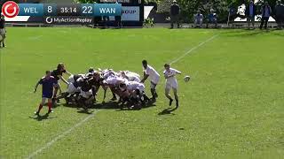 HIGHLIGHTS  XV Rugby Wellington College Vs Wanganui Collegiate [upl. by Gnes]