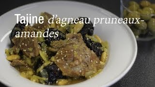 Tajine dagneau pruneauxamandes  Recette Marocaine  CuisineAZ [upl. by Pelligrini]