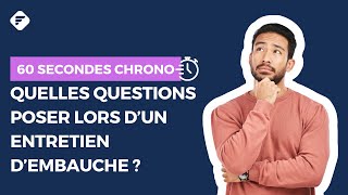 Quelles questions poser à un recruteur lors d’un entretien d’embauche   La Minute Conseil Fed [upl. by Alorac]