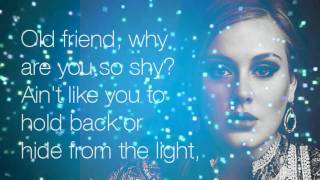 Adele  Someone Like You Lyrics [upl. by Giffer]