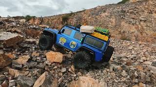 Traxxas TRX4 Land Rover Defender 4x4 Scale 110 Adenture Off Road [upl. by Yddor]