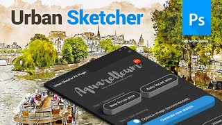 Urban Sketcher Photoshop UXP Plugin  Aquarelleum  Tutorial [upl. by Clementis362]