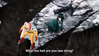 ワンパンマン Saitama protects Fubuki from the fastest dangerous criminal Tasumaki is confused Saitama [upl. by Gaile]