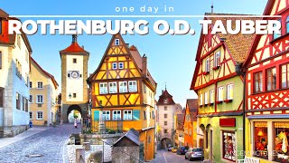 ONE DAY IN ROTHENBURG OB DER TAUBER GERMANY 🇩🇪  4K  Take a trip to a thousand years of history [upl. by Atsahs]