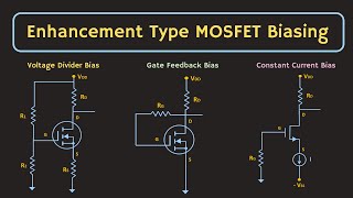 MOSFET Biasing  Enhancement Type MOSFET Biasing Explained [upl. by Jonati447]