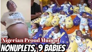 Amazing Mum of Nonuplets 9 babiesquot 6 girls and 3 boys in Nigeria [upl. by Onitsuj]