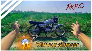 RX 100 Without Sailencer sound 😱🔥￼rx100 [upl. by Akiram]