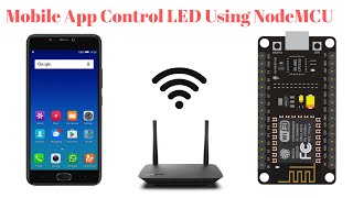 Mobile App Control LED  NodeMCU  IOT  ESP8266  ThingSpeak Server  MIT APP Inventor [upl. by Assetal]