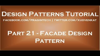 Facade Design Pattern [upl. by Winterbottom]