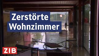 Bewohnerinnen zeigen Zerstörung nach Hochwasser  ZIB2 vom 17092024 [upl. by Boleyn]