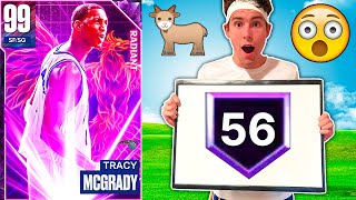 I PUT 56 HOF BADGES ON DARK MATTER TRACY MCGRADY MAKING HIM THE SINGLE BEST CARD IN NBA 2K23 MyTEAM [upl. by Urba286]