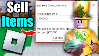 How to Sell Items on Roblox Roblox Sell Items Easy Guide [upl. by Pudens]