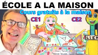 Ma classe ce1 – ce2 à l’école à la maison  Cours gratuits [upl. by Euphemie166]