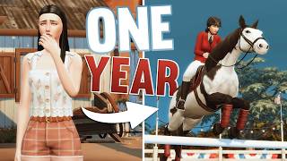 ONE YEAR in the Sims 4  ULTIMATE HORSE CHAMPION EDITION [upl. by Kaila]