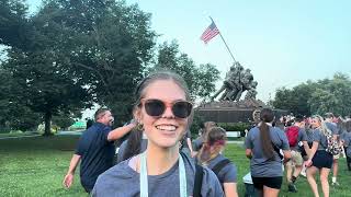 2024 Washington Youth Tour at US Marine Corps Sunset Parade [upl. by Hacissej951]