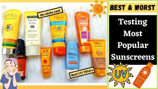 Best Sunscreen for your skin type  Testing Most Popular Sunscreens  No White Cast sunscreen [upl. by Cooperman495]