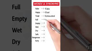 10 Synonym Pairs to Expand Your Vocabulary in 2024 shorts [upl. by Arnst]