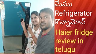 Haier refrigerator review in telugu 2021 Haier details and costlalitharajuvlogs❤ [upl. by Swope]