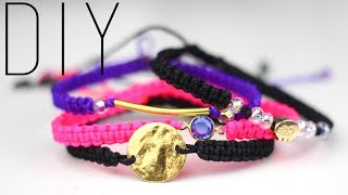 TUTORIELDIY  MACRAME BRACELETS  Bracelet en Macramé  Stackable bracelet friendship bracelet [upl. by Isobel670]