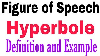 Hyperbole definition and examples figure of speech [upl. by Vladi]