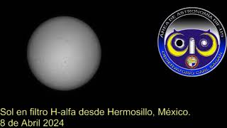 Eclipse de Sol en directo desde el Observatorio Solar Carl Sagan 8 de Abril 2024 [upl. by Ettenaej]