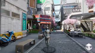 Tokyo  Stylized 3D Environment Walkthrough [upl. by Balsam]