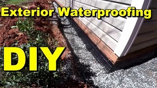 Exterior Waterproofing Complete How To for Do It Yourself Homeowners by Apple Drains [upl. by Sul]