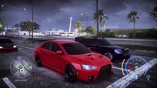 NFS Heat  Mitsubishi Lancer Evo X vs Mini Cooper JCW [upl. by Nnyroc]