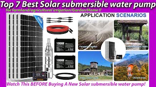 Top 7 Best Solar submersible water pump for farmlandagricultural irrigationGardenHome [upl. by Pearce]