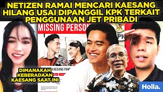 Netizen Ramai Mencari Kaesang Hilang Usai Dipanggil KPK Terkait Penggunaan Jet Pribadi [upl. by Asirret]