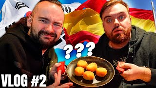 ¡COMIDA ESPAÑOLA en COREA con IBAI 🇰🇷 XOKAS VLOG 2 [upl. by Notsa]