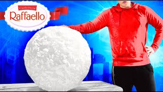 Giant Raffaello  How to Make The World’s Largest DIY Raffaello by VANZAI COOKING [upl. by Eirrahs]