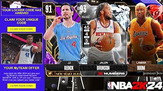 2K Sent out Exclusive New Locker Codes to Get People to Play and New Free Players NBA 2K24 MyTeam [upl. by Renard]