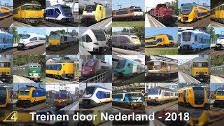 Treinen door Nederland in 2018 [upl. by Paucker277]