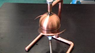 Home built Aeolipile Hero steam engine running [upl. by Sayette]