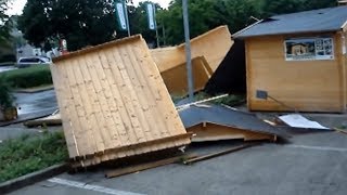 Unwetter  Gewittersturm  Downburst legt eine ganze Stadt Bocholt lahm [upl. by Veda703]