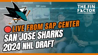 San Jose Sharks 2024 NHL Draft LIVE from SAP Center Ep 215 [upl. by Aenit]