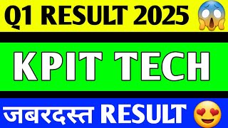 KPIT TECHNOLOGY Q1 RESULT 2025  KPIT SHARE TARGET  KPIT SHARE LATEST NEWS  KPIT SHARE ANALYSIS [upl. by Nnaear]