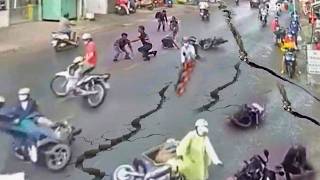 Powerful earthquake in Davao and chinese provinces [upl. by Melosa]