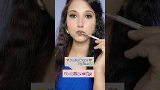 😍 Perfect Brown 🤎 Lip liner to outline 👄 Lips ✅must try lipliner brownlipstick beautyhacks [upl. by Nileek]