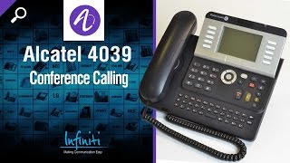 Alcatel 4039 Phone Handset  4029 Handset  Conference Calling Infiniti Telecommunications [upl. by Miuqaoj]