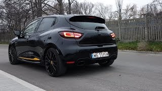 Renault Clio RS 220 EDC Trophy akrapovic sound launch control revs start up sound [upl. by Sahc]