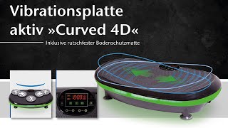 aktivshop Vibrationsplatte aktiv »Curved 4D«  Wirksames Vibrationstraining [upl. by Raimund]