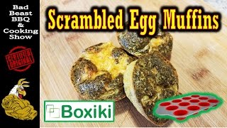 Scrambled Egg Muffins  Boxiki Bakeware Giveaway [upl. by Bonilla]