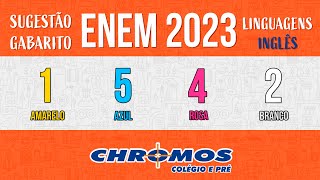 Gabarito ENEM 2023 CHROMOS  Prova Amarela Questão 01  Inglês [upl. by Sonny]