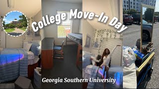 COLLEGE MOVE IN DAY VLOG  GEORGIA SOUTHERN UNIVERSITY  FRESHMAN YEAR DORM 2024 [upl. by Llebpmac]