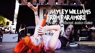 HAYLEY WILLIAMS FROM PARAMORE  LIVE  REAL VOICE WITHOUT AUTOTUNE [upl. by Brendis894]