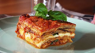 Authentic Italian Aubergine Parmigiana [upl. by Eidas]